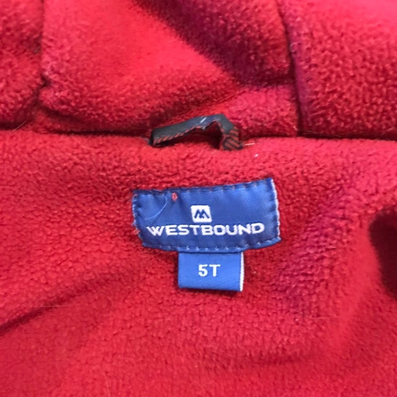 3/$15 Westbound kids blue & red winter jacket 5T - Picture 4 of 5